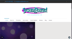 Desktop Screenshot of incredibooths.com